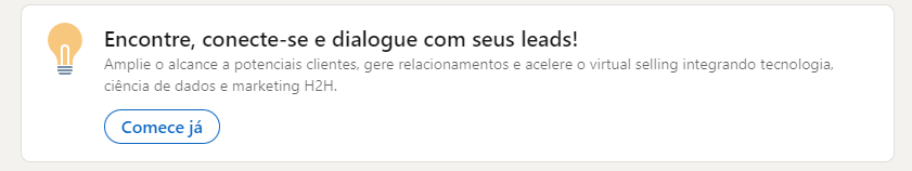Geração de leads na company page
